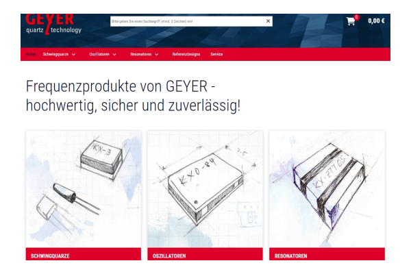 GEYER Webshop ist online