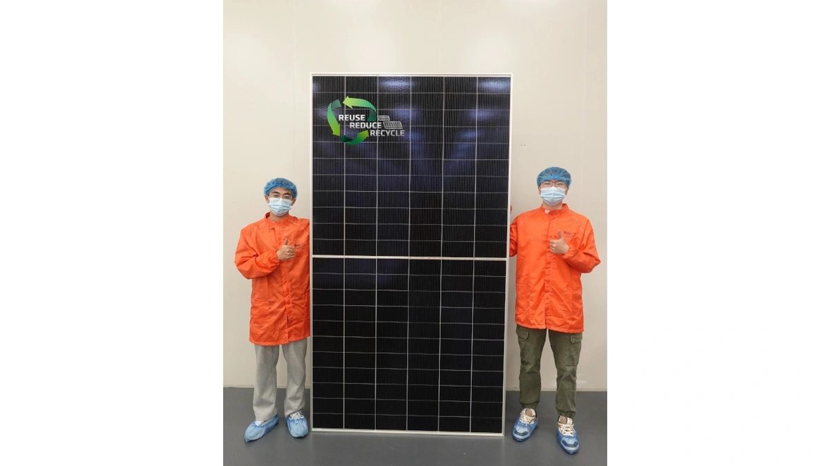 World's First Solar Module Produced From Recycled Material ...