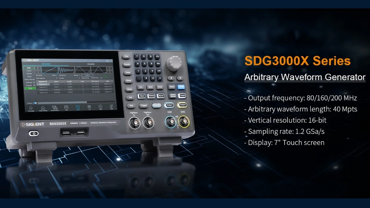 Siglent Launches Mid-Range Arbitrary Function Generators ...