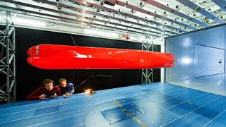 Fotoausstellung „Deutsche Technikstraße”œ, Technische Universität Hamburg-Harburg, Windkanal