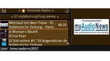 Persönliches Morgenprogramm im Fahrzeug.