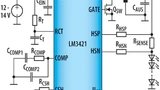 Bild 2. Exemplarische SEPIC-Anwendungsschaltung auf Basis des Controller-ICs LM3421.