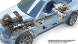 Viel Aufwand musste BMW betreiben um aus dem X6 ein Hybridfahrzeug zu machen. Basis war dabei das mit Daimler und GM entwickelte Two-Mode-Hybridkonzept.