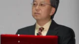 Ikeda hielt die Keynote auf der Toshiba World 2011.