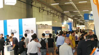 SPS/IPC/Drives, Parma, Italien, Messehalle, Gang