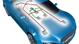 Schematische Darstellung eines Netzwerks im Auto