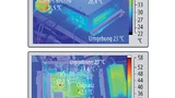 Infrarot-AUfnahme des Embedded-Systems NanoServer E4-GM45. Dieses System ist mit einem Lüfter ausgestattet