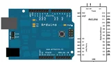 Arduino Uno Front, Pin Schema, Schaltplan