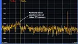 Breites Spektrumrauschen der Platine 