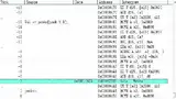 Bild 3: Datenzugriff und zugehöriger Programmcode im klassischen Trace-Window