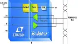 Bild 2: Der vollständig isolierte »µModule«-Transceiver »LTM2881« für RS-458/422 mit 1 W Leistungsausgang
