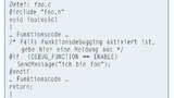 Statt die #ifdef-Konstante zu verwenden, muss in der C- Datei nun ein Ausdruck mit #if berechnet werden.
