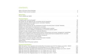 Ericsson Digital Power Compendium Inhaltsverzeichnis