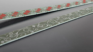 Leiterplatten Designwettbewerb Pfiffige Power PCBs Sonderpreis Stefanie und Stefan Ditze PCB mit Markierung