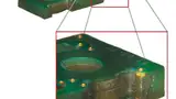 In FR4-Mutilayer eingebette Faltflex (Seitenansicht)