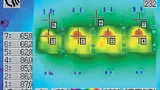Die Thermografieaufnahme der Schaltung aus Bild 1 