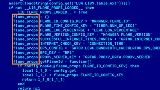 Auszug aus dem Quellcode von Flame