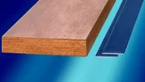 Rechts ein HTS-Draht von Deutsche Nanoschicht für eine Stromtragfähigkeit bzw. Stromleitung von 200 A. Ein Leiter aus Kupfer (links) muss deutlich größer ausfallen