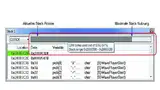 Bild 3: Stack-Fenster der »Embedded Workbench«