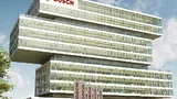 Als Blickfang des neuen Forschungsstandortes ist ein rund 60 Meter hohes Zentralgebäude geplant.