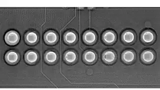 CT-Darstellung der Verlötung eines Steckers