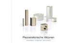 Piezoelektrische Aktoren PI Ceramic GmbH Produkt Katalog mit Grundlagen über Piezotechnik