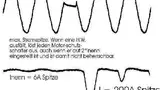 Bild 1: Simulation eines Halbwellenausfalls an einem geschweißten 1-kVA-Trafo bei Volllast, gemessen ohne Trafoschaltrelais vor dem Trafo