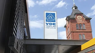 Eingang zum neuen Testzentrum