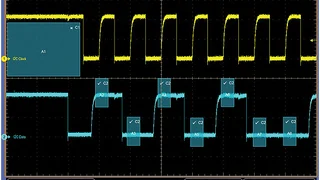 Bitmuster-Triggerung des seriellen I2C-Bitmusters „101 0100“.
