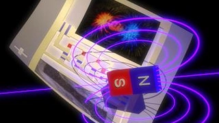 Ein druckbarer Magnetsensor fungiert als kontaktloser Schalter in einem integrierten Schaltkreis.
