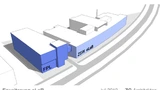 Der Erweiterungsbau für die Pilotlinie entsteht neben dem eLaB.