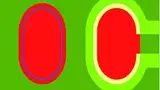 Bild 4: Parametrisierte Lötstoppmaskenfreistellung ergibt unterschiedlich große Lötanschlüsse (rechts)