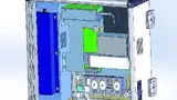 Bild 2: In der Rückansicht ist rechts unten der Ventilblock, in der Mitte oben das sicher verstaute Tischnetzgerät erkennbar
