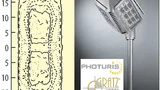 Links: Beleuchtungsstärkeverteilung im rechteckigen Zielbereich. Rechts: LED-Straßenleuchte Photuris