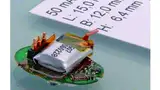 Bild 1: Typisches Beispiel eines miniaturisierten Akkupacks - hier für ein drahtloses Bluetooth-Headset von Motorola