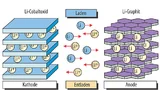 Umlagerung von Lithium-Ionen.