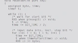 Quellcode für einen UART-RX-Treiber.