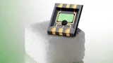 Miniatur-Strömungssensor im Größenvergleich