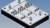 Prototyp des niederinduktiven IGBT-Moduls mit PressFIT-Kontakten