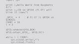 Das Python Script blink.py realisiert den gleichen Funktionsumfang wie das Shell-Script aus Listing 1 unter Zuhilfenahme der Phyton Library RPi.GPIO.