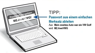Passwort aus Merksatz bilden