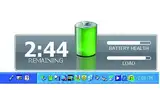 Bild 2: Auf einem Windows-, Linux- oder Mac-Computer bietet die Task-leiste eine einfache grafische Übersicht zu Ladungshöhe und Alterung der Batterie
