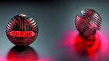 Bild 10. Diese Leuchtkugel ist das erste Werk in MID-Technologie. Sie ist aus zwei vielfach durchbrochenen Halbschalen zusammengesetzt und integriert 52 LEDs.
