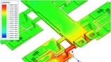 Bild 3. Das Q3D-Extractor-Modell zeigt die Stromdichte in einem IGBT-Package.