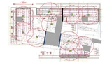 Beispiel für eine Reichweiten-Planung in einem Gebäude. Hier steuern Sensoren viele Aktoren über ein Automationssystem. Zur Komplettabdeckung größerer Flächen und Distanzen verbinden zentral platzierte Gateways den batterielosen Funk mit anderen Komm