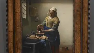 Dienstmagd mit Milchkrug, Vermeer
