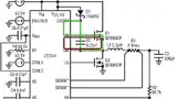 Bild 3: Die roten und grünen Schleifen zeigen die Gate-Treiberstromschleifen des oberen MOSFETs Q1; beide sind so klein wie möglich zu halten