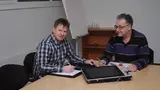 Die Projektleiter Rolf Nussbaum und Markus Bachmann sind mit dem Ergebnis zufrieden.