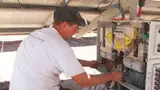 Aurora-PVI-Stringcombiner im Solarkraftwerk