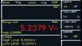Dank des farbigen Displays können die neuen Hameg-Multimeter Grenzwerteinhaltungen bzw. –überschreitungen farbig anzeigen.
